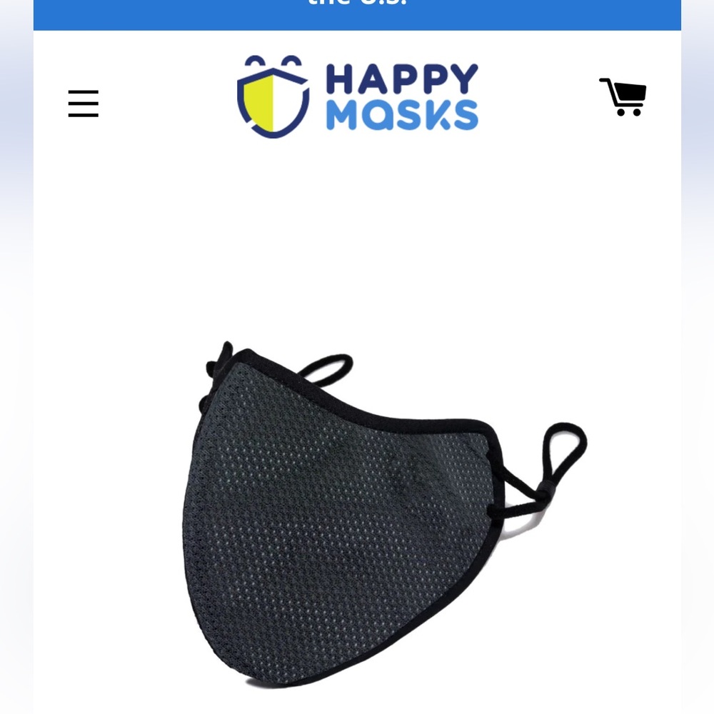 Happy Masks Pro series black, small. NWT